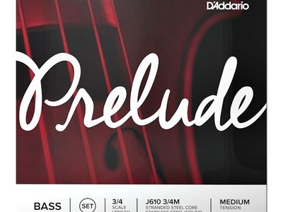 DADDARIO Orchestral Encordado | p/Contrabajo | 3/4 | PRELUDE | Nucleo de acero | T: Medium