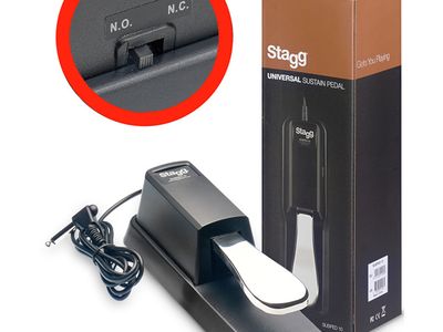 STAGG PEDAL DE SUSTAIN STAGG TIPO PIANO-CAMBIO DE POLARIDAD