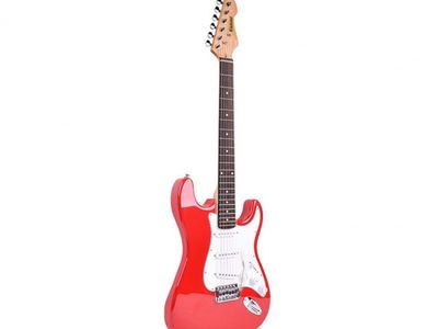 kANSAS Guitarra electrica | Tipo STR | Diap, Rosewood | 3 microfonos simples | Red