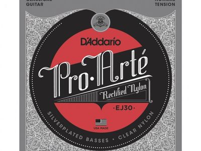 DADDARIO Strings Encordado | Clasica | 028-032-040-029-035-043 | Nylon entorchado plateado | PRO-ARTe | Normal Tension MCx5