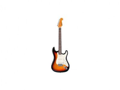 kANSAS Guitarra electrica | Tipo STR | Diap, Rosewood | 3 microfonos simples | Sunburst