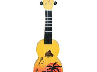 MAHALO Ukelele | Soprano | HAWAI | Sengon | Diapason Caoba | Enc. Aquila | Funda | Naranja esfumado