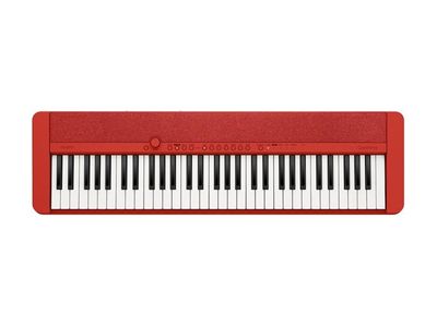 CASIO Teclado | Casiotone | 61 Teclas | 61 Sonidos | 64 Polifonia | AiX Sound | Sensitivo | USB micro B | APP | Grabador Midi | Entrada de Audio | Rojo