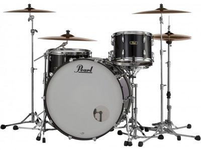 Bateria | Wood-Fiberglass Series | 3 cuerpos | Sin Fierros | B24"x14 | TT13"x9 | TF16"x16 | Poplar-Kapur/Fibra | 103 Piano Black