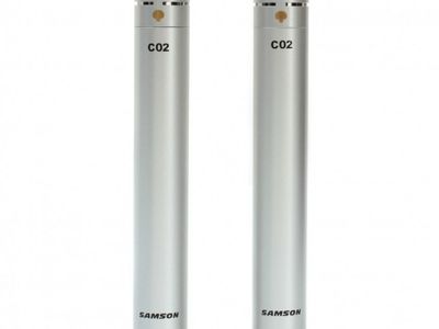 Microfonos | Tipo lapiz | Condenser para Overheads | 40Hz a 20kHz | Estuche para 2 mics + pipetas + Paravientos | Pack x2