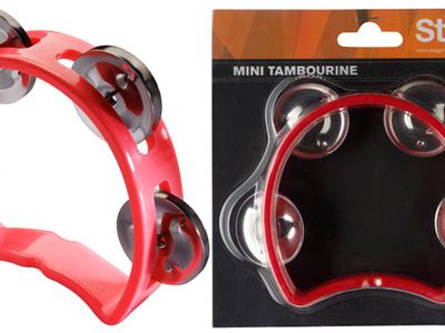 STAGG ARO DE PERCUSION STAGG EN BLISTER-4 SONAJAS-COLOR ROJO