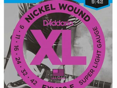 DADDARIO Strings Encordado | Electrica | 009-011-016-024-032-042 | Nickel Wound Extra 1ra cuerda | MCx10