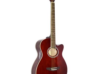 LEONARD GUITARRA ACUSTICA LEONARD CON CORTE-COLOR MARRON