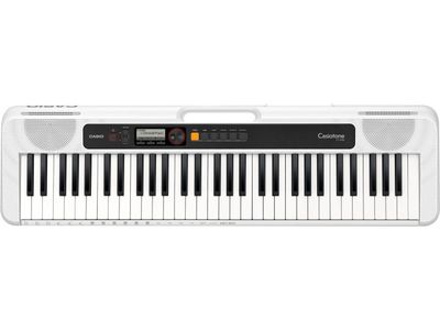 CASIO Teclado | Casiotone | 61 Teclas | 400 Sonidos | 48 Polifonia | 77 Ritmos | USB micro B | Conexión a APP | Dance Music Mode| Audio In | Line Out 3,5 | Blanco