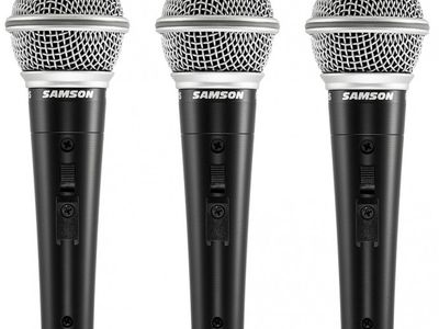 Microfono | Dinamico | con switch | estuche plastico | (Pack x 3)