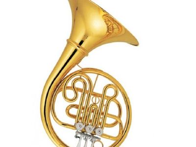KNIGHT Corno Frances | Simple | Bb | 3 llaves | Yellow Brass | Laqueado | Estuche de Madera