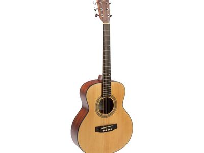 SX Guitarra Electroacustica | Cuerpo Mini Grand Symphony | Preamp Fishman | Tapa Spruce | Fondo y Aro de Sapele | Clavijas Die-Cast | Escala 596mm | Cejilla de Nubone | Color Natural Mate