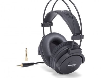 SAMSON Auricular de Estudio | Cerrado | Dr 50mm | FR 20Hz - 20 kHz | 32 ohms | Adaptador de 1/4 "incluido