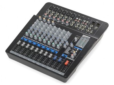 SAMSON Mixer | Analoga | 14 canales (6 XLR/TRS + 4 TRS) | Salida L&R XLR-TRS | Vivo | Eq 3b | DSP Efectos | Faders deslizables