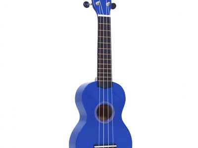Ukelele | Soprano | RAINBOW | Sengon | Diapason Caoba | Enc. Aquila | Puente Caoba | Funda | Azul laqueado