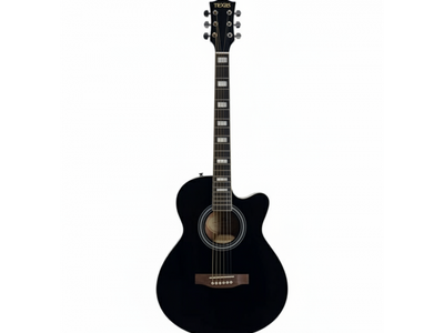TEXAS Guitarra Electroacustica | Cuerpo Auditorium | Tapa Tilo | Aro y fondo Tilo | Puente y Trastera TechnicalWood | Clavijas Die-Cast Cromadas | Cenefa | EQ 5 vias c/Afinador | Sallida TS/XLR | Color Negro