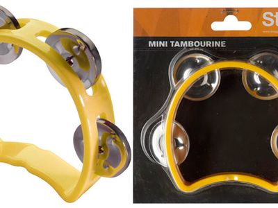 STAGG ARO DE PERCUSION STAGG EN BLISTER-4 SONAJAS-COLOR AMARILLO