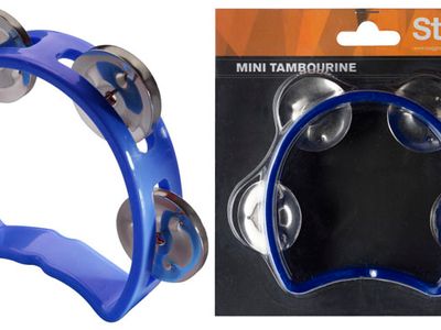 STAGG ARO DE PERCUSION STAGG EN BLISTER-4 SONAJAS-COLOR AZUL