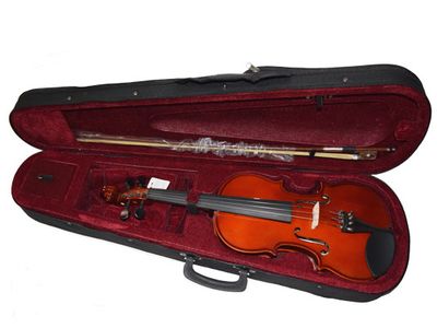 STRADELLA VIOLIN STRADELLA 4/4-TAPA PINO MACIZA SELECCIONADA-AROS Y FONDO MAPLE MACIZO-ESTUCHE-ARCO