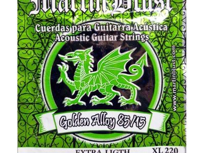 MARTIN BLUST Encordado | p/Guitarra Acustica | 010 - 014 - 023 - 030 - 039 - 047 | Extra Light | 85/15 MCx10