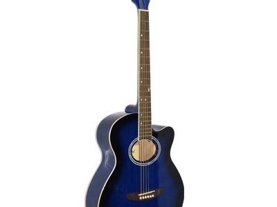 LEONARD GUITARRA ACUSTICA LEONARD CON CORTE-COLOR AZUL