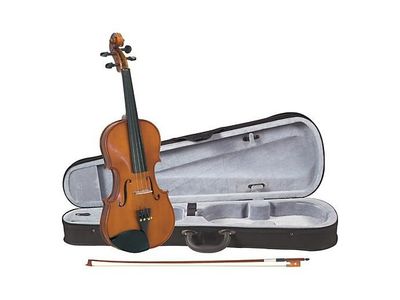 CREMONA Violin | Estudio | 4/4 | Tapa de Pino solido Select | Cuerpo de Maple | Arco A. Breto