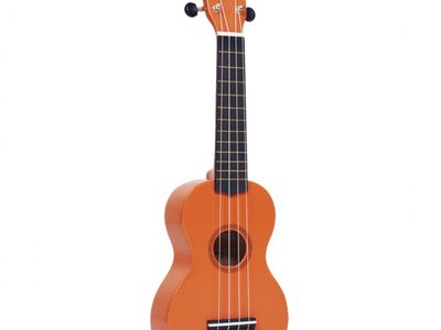 Ukelele | Soprano | RAINBOW | Sengon | Diapason Caoba | Enc. Aquila | Puente Caoba | Funda | Naranja laqueado