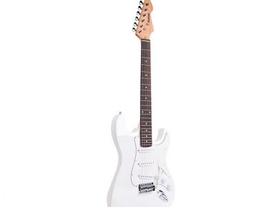 kANSAS Guitarra electrica | Tipo STR | Diap, Rosewood | 3 microfonos simples | White