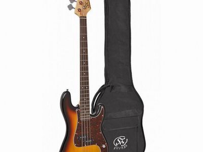 Bajo electrico | PB | Diapason Rosewood | Cuerpo Basswood | Pickguard Carey | Funda incluida | Sunburts 3 tonos