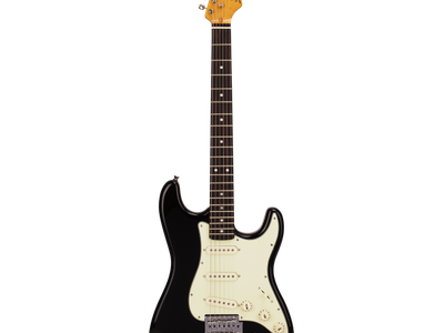 SX Guitarra Electrica | Vintage Series | STR | RW | SSS | Pickguard Blanco | Cuerdas Daddario | Funda incluida | Black