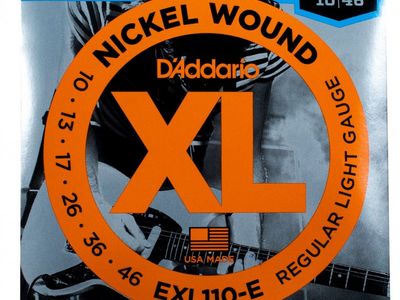 DADDARIO Strings Encordado | Electrica | 010-013-017-026--036-046 | Nickel Wound | Extra 1ra cuerda | MCx10