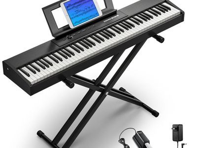 DONNER PIANO DIGITAL DONNER DEP06 TECLAS LIVIANAS-SOPORTE TIJERA-128 VOCES-83 RITMOS-PEDAL DE SUSTAIN
