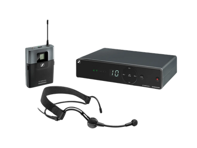 SENNHEISER Sistema Inalámbrico | Vincha | 1 EM XSW 1 | 1 SK XSW | Micrófono vincha ME 3-II |Condensador | Cardioide | Fuente de alimentación NT 12-5 CW. Rango de fr A (548 - 572 mHz)