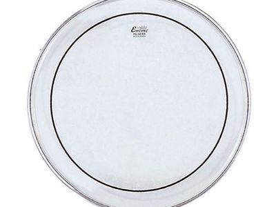 Parche | 22" | Pinstripe Clear | Transparente | 2 capas | 2 x 10-mil | Reduccion de Armonico | Para Bombo