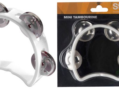 STAGG ARO DE PERCUSION STAGG EN BLISTER-4 SONAJAS-COLOR BLANCO