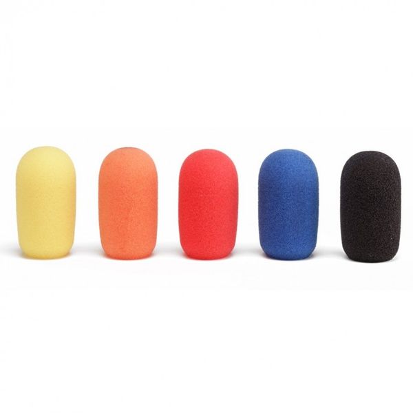 Paraviento | para Microfono diadema| Pack Multicolor | x 5 | (amar+anaranj+azul+rojo+ negro)