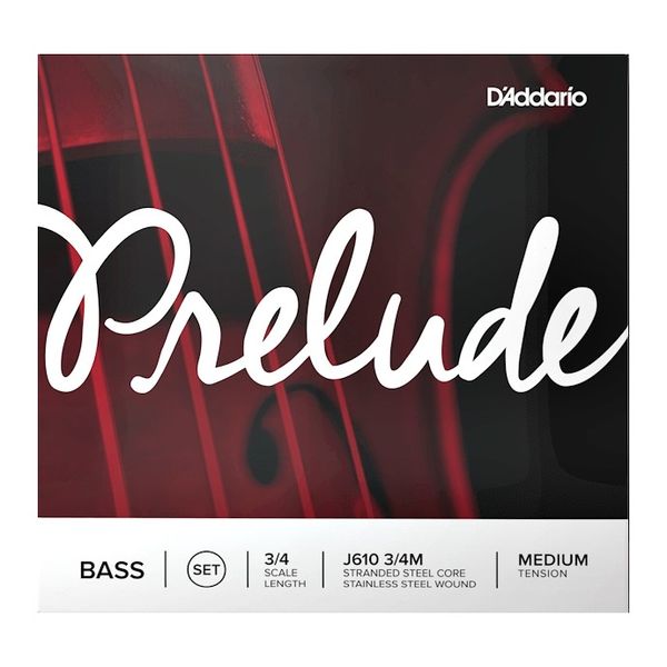 Encordado | p/Contrabajo | 3/4 | PRELUDE | Nucleo de acero | T: Medium