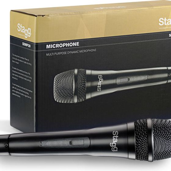 MICROFONO STAGG DINAMICO CARDIOIDE STANDARD CON CABLE CANON PLUG