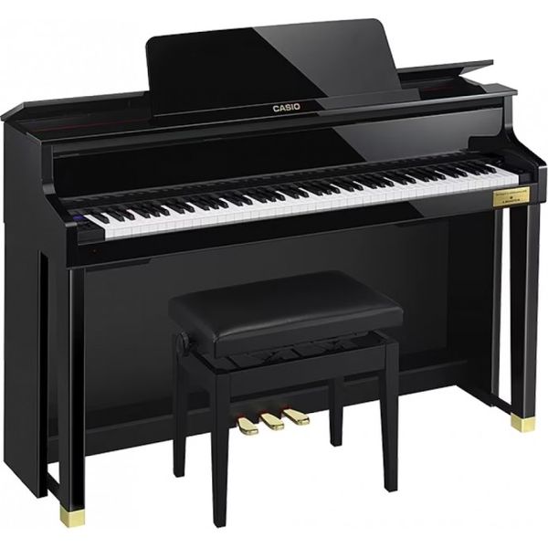 Piano | Celviano Grand Hybrid | 88 Teclas de Madera | Acc. Martillo de Piano Natural |35 Sonidos | 256 Polifonia | AiR Grand Sound | 3 Pedales | USB/PENDRIVE | Grabador | Banqueta | Negro Laqueado