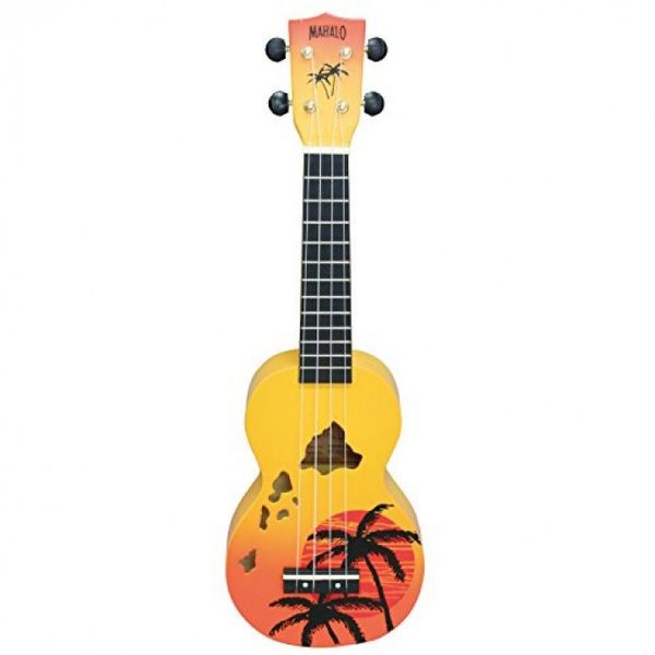 Ukelele | Soprano | HAWAI | Sengon | Diapason Caoba | Enc. Aquila | Funda | Naranja esfumado