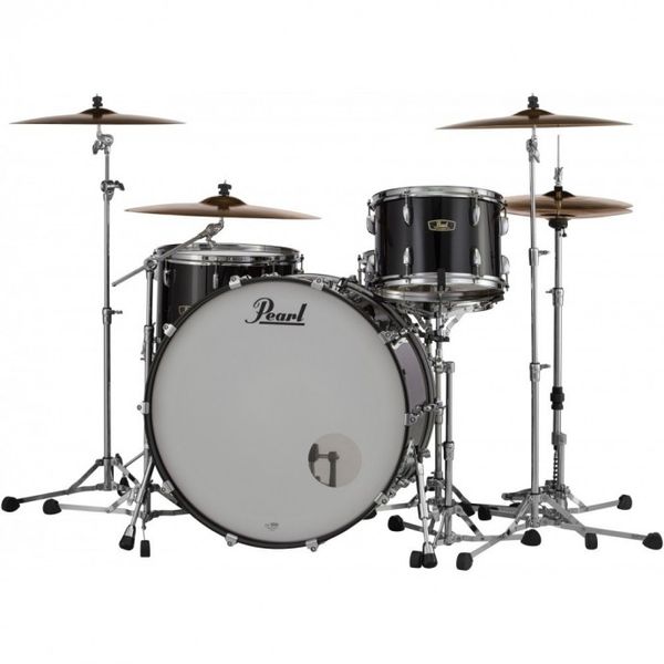 Bateria | Wood-Fiberglass Series | 3 cuerpos | Sin Fierros | B24"x14 | TT13"x9 | TF16"x16 | Poplar-Kapur/Fibra | 103 Piano Black