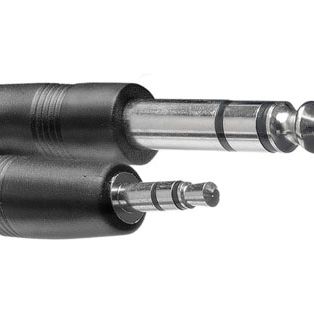 CABLE STAGG PLUG STEREO-MINI PLUG STEREO 3 mts