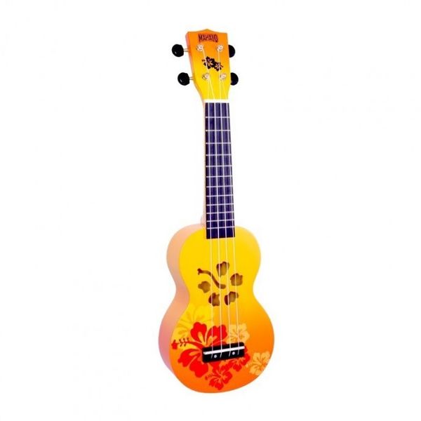 Ukelele | Soprano | HIBISCUS | Sengon | Diapason Caoba | Enc. Aquila | Funda | Naranja esfumado