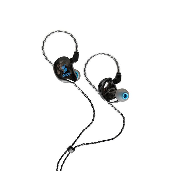 AURICULARES IN EARS STAGG ALTA RESOLUCION 4 DRIVERS-COLOR NEGRO-INC ESTUCHE Y ACCESORIOS