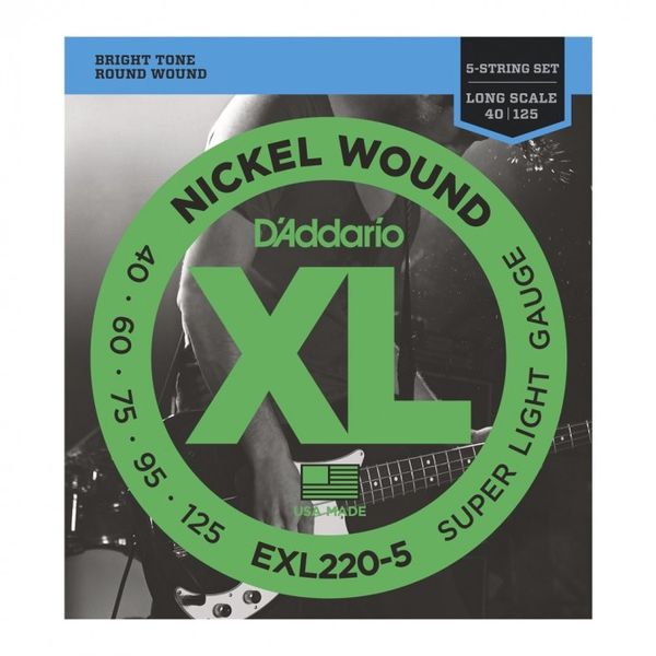 Encordado | Bajo 5c. | 040-060-075-095-125 | Nickel Wound |