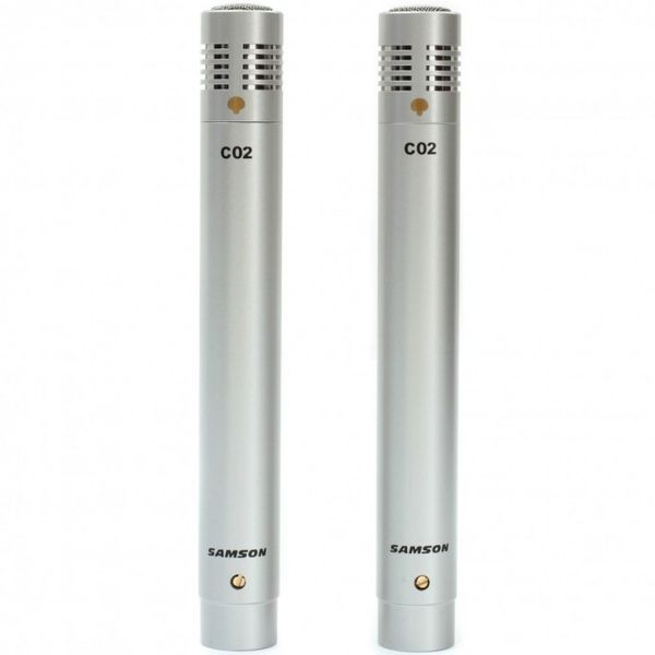 Microfonos | Tipo lapiz | Condenser para Overheads | 40Hz a 20kHz | Estuche para 2 mics + pipetas + Paravientos | Pack x2