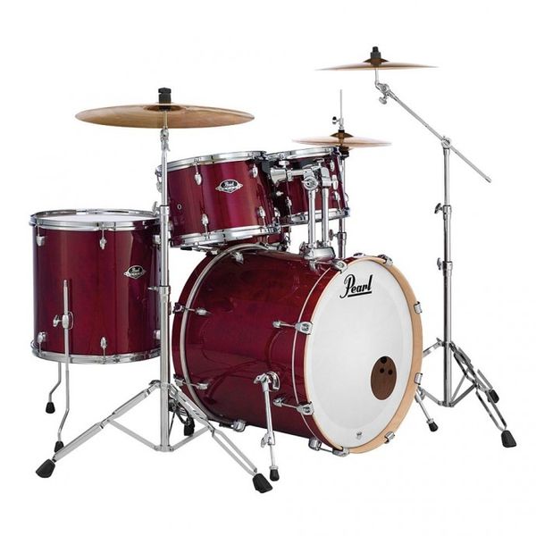 Bateria | Export Laqued Series | 5 cuerpos | Sin Fierros | B20"x16 | TT10"x7 | TT12"x8 | TF14"x14 | R14"x5 | Poplar-Mahogany | 246 Natural Cherry
