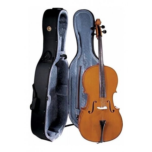Cello | Estudio | 4/4 | Tapa de Pino solido Select | Cuerpo de Maple Flameado | Arc