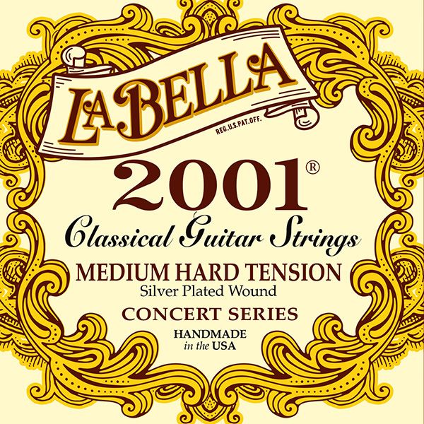 ENCORDADO LA BELLA 2001 PROFESIONAL DE GUITARRA CLASICA-TENSION MEDIA ALTA