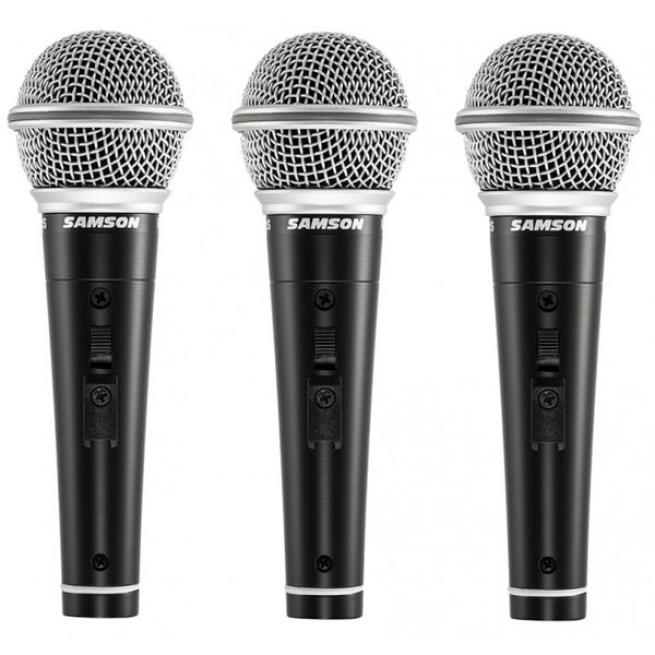 Microfono | Dinamico | con switch | estuche plastico | (Pack x 3)